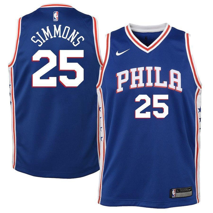 Ben Simmons Philadelphia 76ers Youth Jersey Blue - Icon Edition 2018/2019