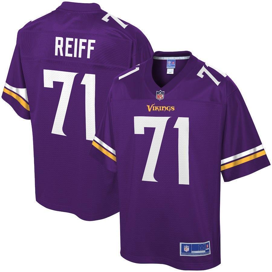 Riley Reiff Minnesota Vikings Pro Line Team Color Player Jersey – Purple 2018/2019