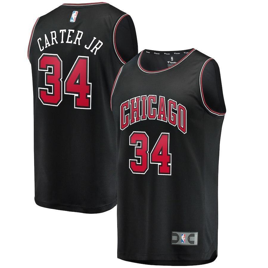 Wendell Carter Jr. Chicago Bulls Branded Youth Fast Break Jersey - Statement Edition – Black 2018/2019