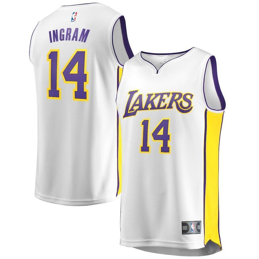 Brandon Ingram Los Angeles Lakers Branded Youth Fast Break Jersey White - Association Edition 2018/2019