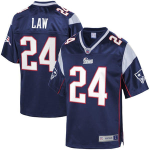 Ty Law New England Patriots Pro Line Retired Team Player Jersey – Navy 2018/2019