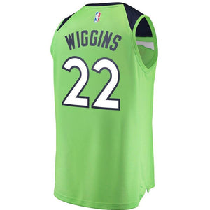 Andrew Wiggins Minnesota Timberwolves Branded Youth Fast Break Jersey Neon Green - Statement Edition 2018/2019