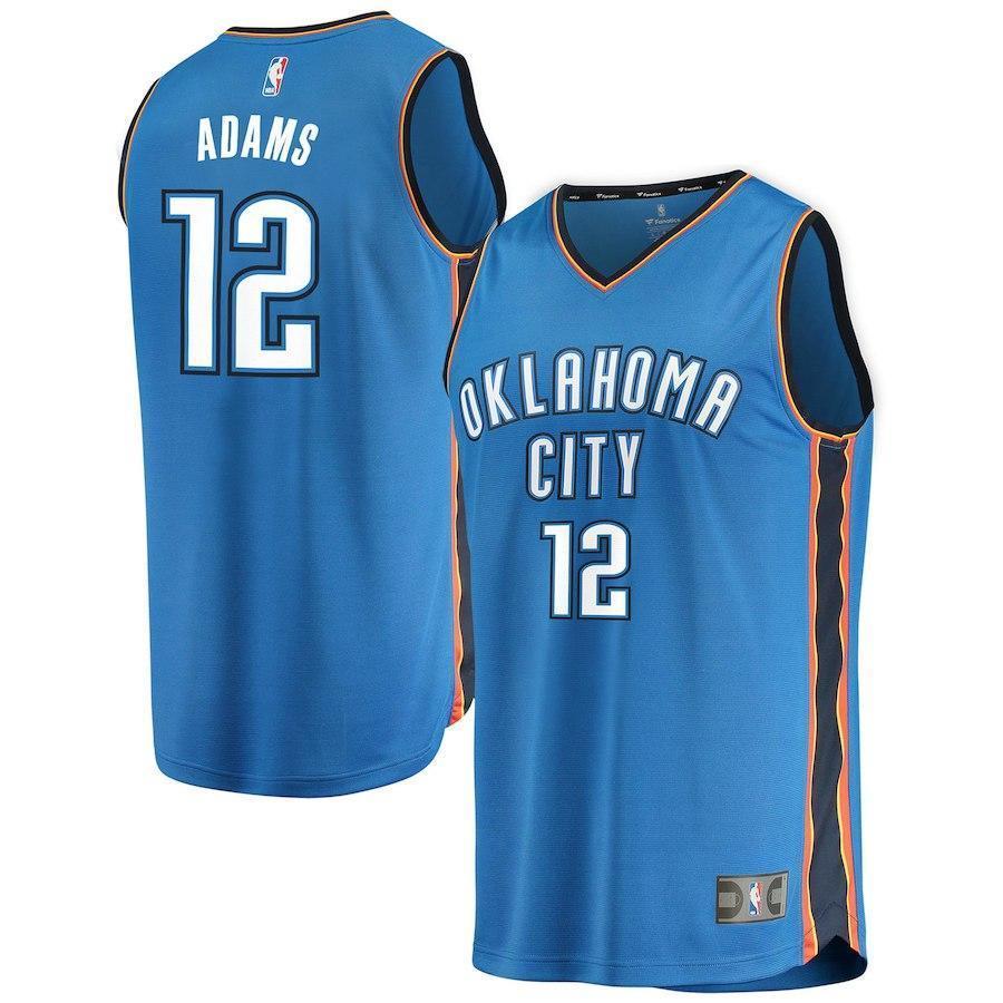 Steven Adams Oklahoma City Thunder Branded Youth Fast Break Jersey Blue - Icon Edition 2018/2019