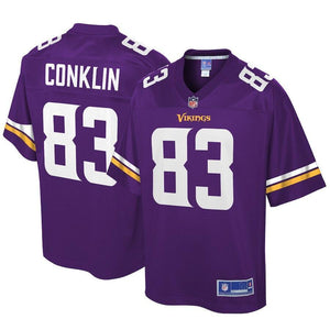Tyler Conklin Minnesota Vikings Pro Line Player Jersey – Purple 2018/2019