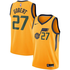 Rudy Gobert Utah Jazz Gold Swingman Jersey 2018 - 2019