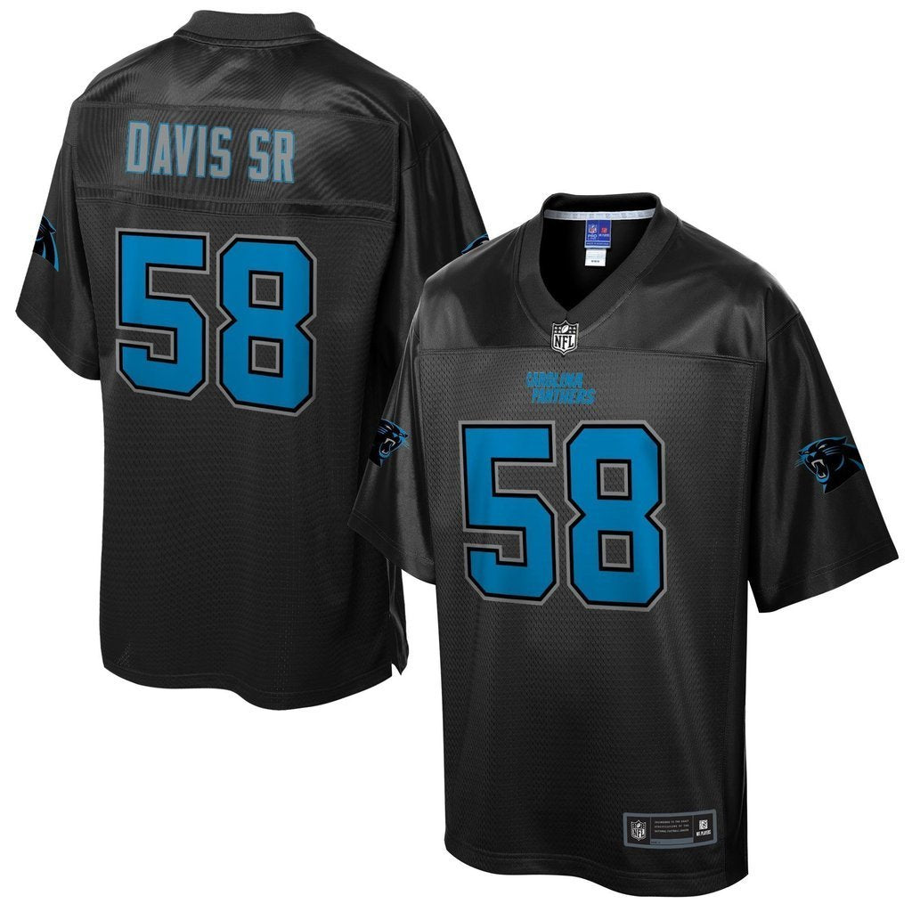 Carolina Panthers Thomas Davis NFL Pro Line Black Jersey 2018 - 2019