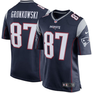 Rob Gronkowski New England Patriots Youth Team Color Game Jersey - Navy Blue 2018/2019