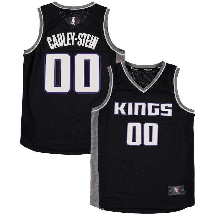 Willie Cauley-Stein Sacramento Kings Branded Youth Fast Break Jersey Black - Statement Edition 2018/2019