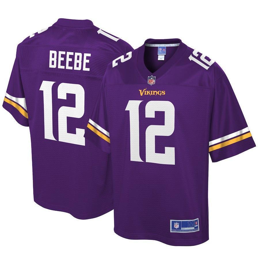 Chad Beebe Minnesota Vikings Pro Line Player Jersey – Purple 2018/2019