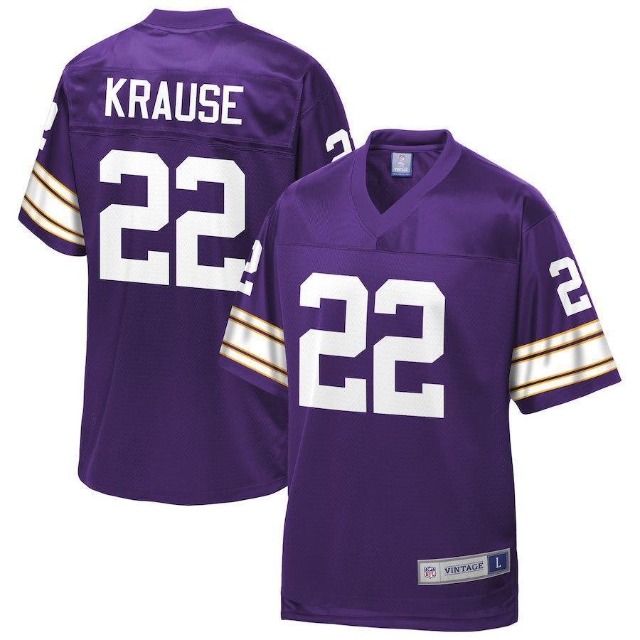 Paul Krause Minnesota Vikings Pro Line Retired Player Jersey – Purple 2018/2019