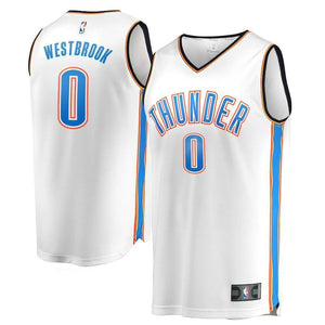 Russell Westbrook Oklahoma City Thunder Branded Youth Fast Break Jersey White - Association Edition 2018/2019