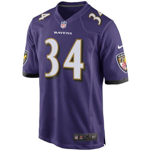 Alex Collins Baltimore Ravens Game Jersey – Purple 2018/2019