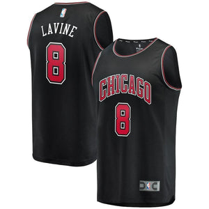 Zach LaVine Chicago Bulls Branded Fast Break Jersey Black - Statement Edition