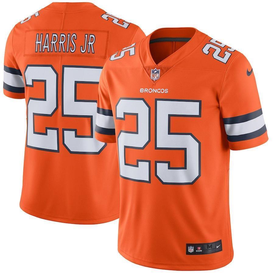 Chris Harris Jr Denver Broncos Vapor Untouchable Color Rush Limited Player Jersey - Orange