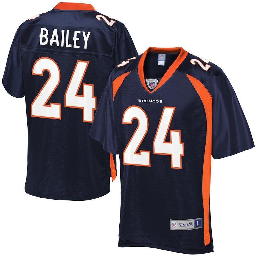 Champ Bailey Denver Broncos NFL Pro Line Retired Player Jersey  Navy