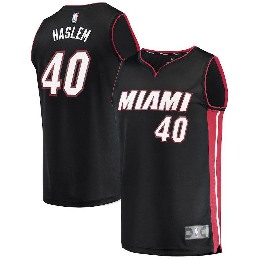 Udonis Haslem Miami Heat Branded Fast Break Player Jersey - Icon Edition – Black