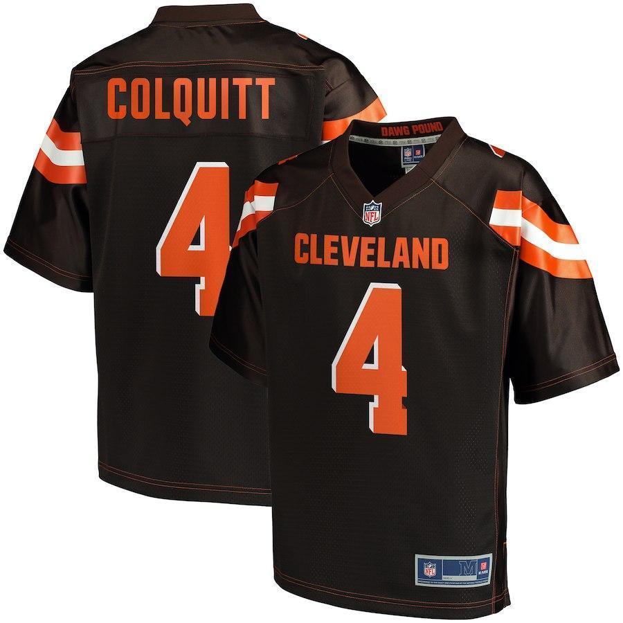 Britton Colquitt Cleveland Browns Pro Line Player Jersey - Brown 2018/2019