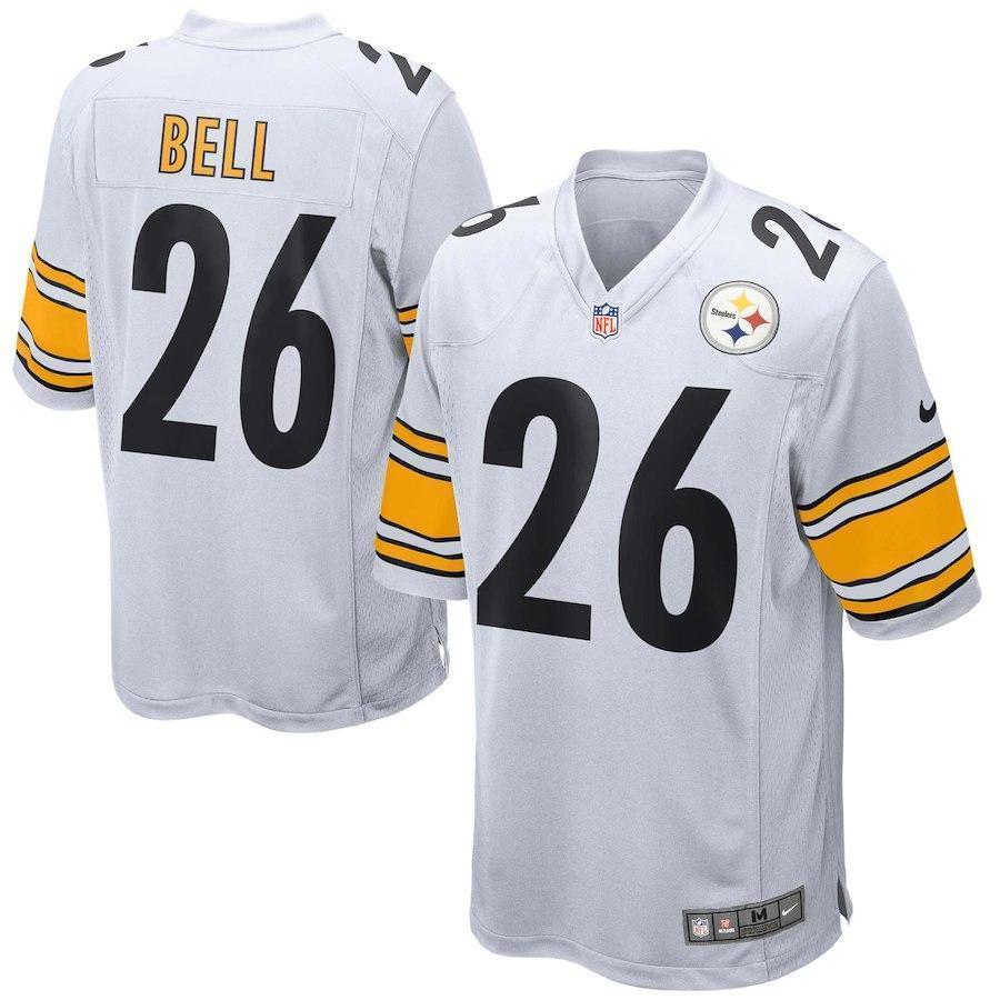 LE'VEON BELL PITTSBURGH STEELERS WHITE JERSEY 2018 - 2019