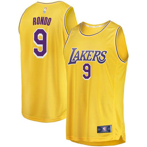 Rajon Rondo Los Angeles Lakers Branded Youth Fast Break Jersey Gold - Icon Edition 2018/2019