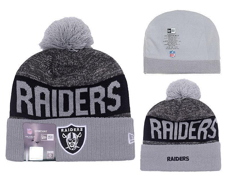 Men's Oakland Raiders New Era 2018 NFL Knit Beanie Hat