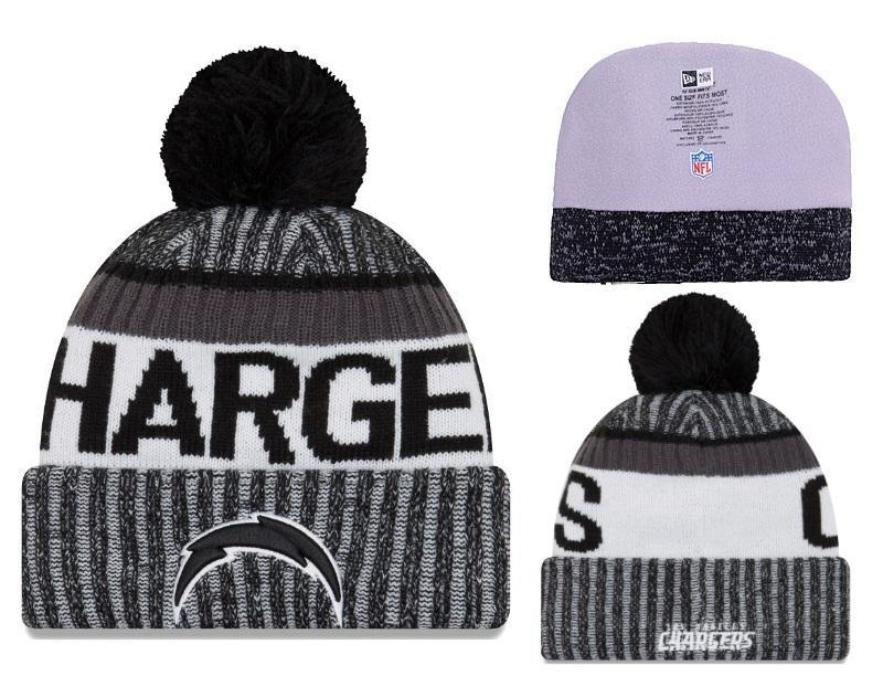 Men's San Diego Chargers New Era 2018 NFL Knit Beanie Hat