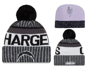 Men's San Diego Chargers New Era 2018 NFL Knit Beanie Hat
