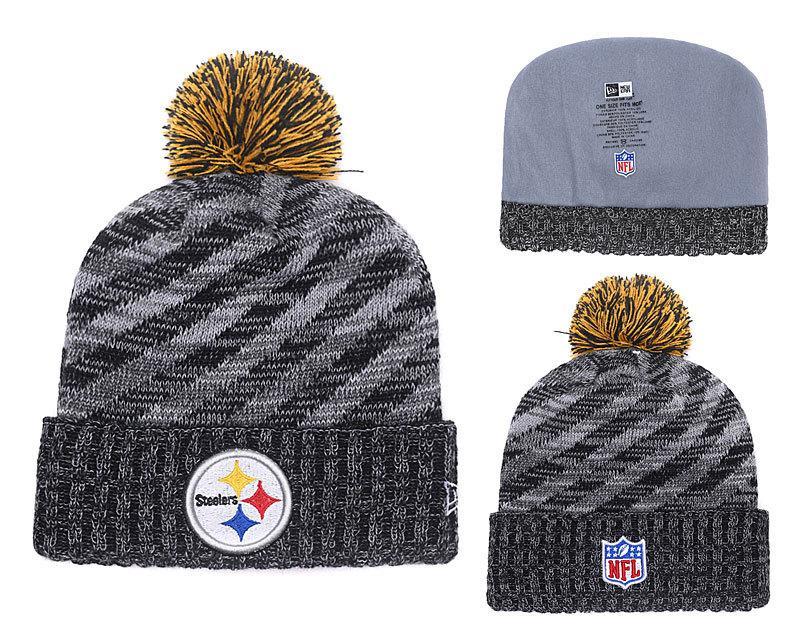 Men's Pittsburgh Steelers New Era 2018 NFL Knit Beanie Hat