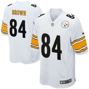 Pittsburgh Steelers Antonio Brown White Jersey 2018 - 2019