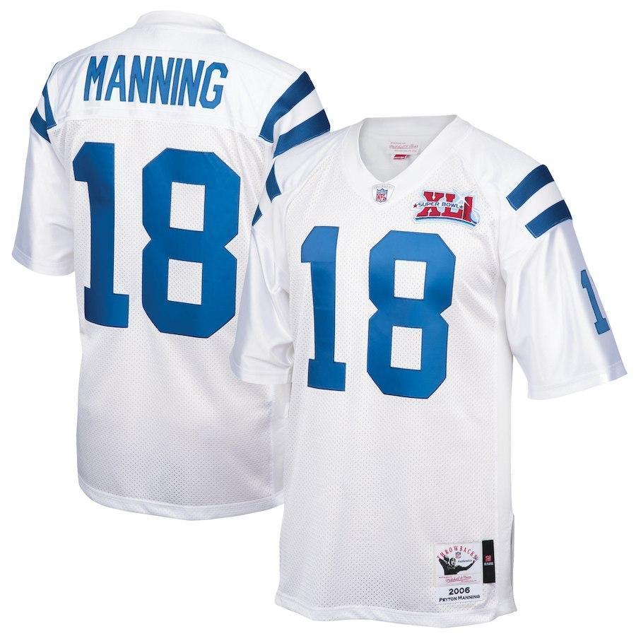 Peyton Manning Indianapolis Colts Retired Player Jersey - White