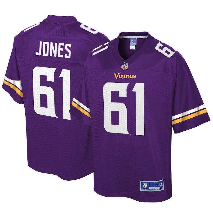 Brett Jones Minnesota Vikings Pro Line Player Jersey – Purple 2018/2019