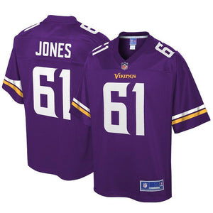 Brett Jones Minnesota Vikings Pro Line Player Jersey – Purple 2018/2019