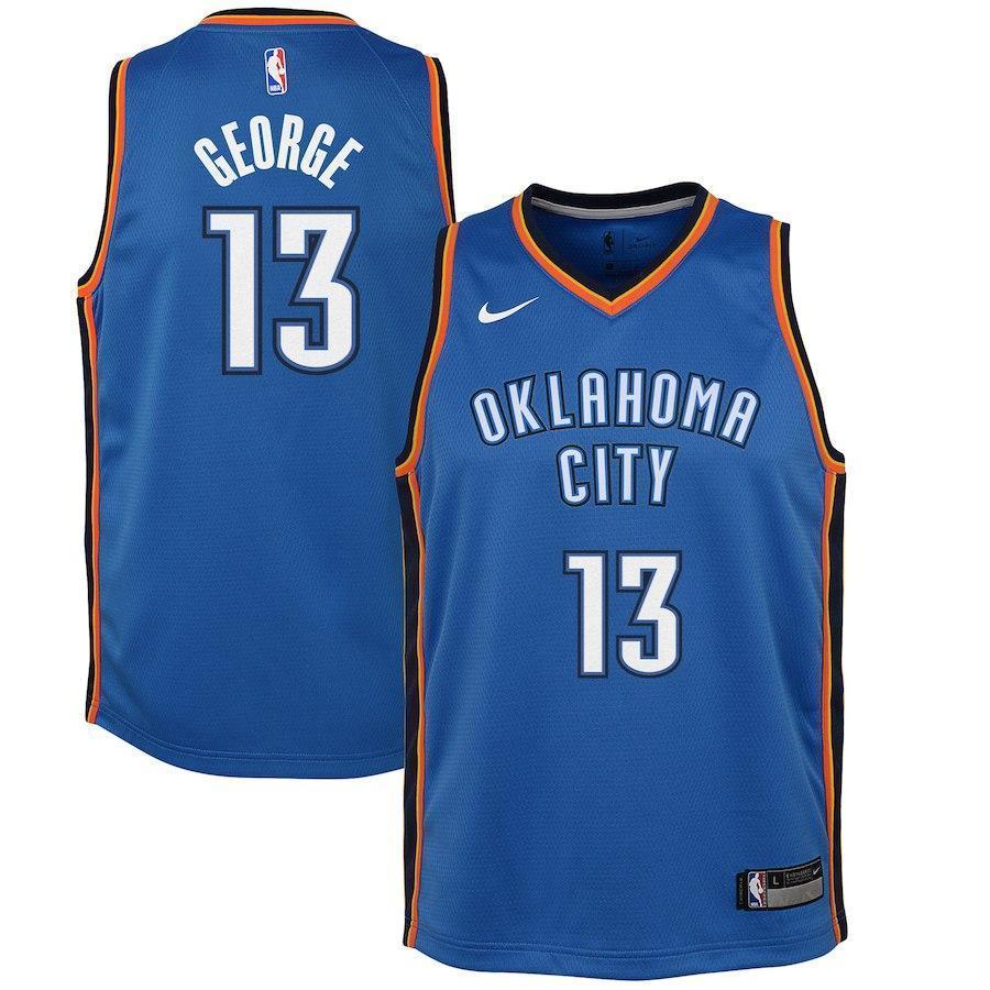 Paul George Oklahoma City Thunder Youth Jersey Blue - Icon Edition 2018/2019
