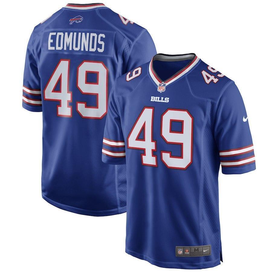 Tremaine Edmunds Buffalo Bills Draft First Round Pick #2 Game Jersey – Royal 2018/2019