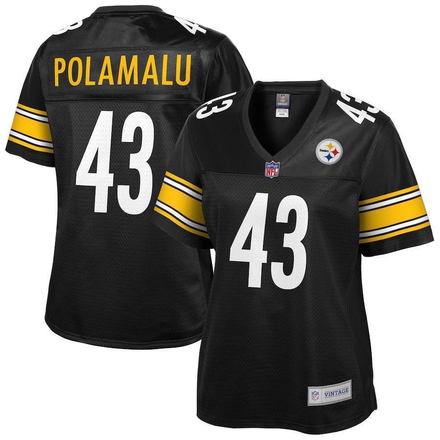 Troy Polamalu Pittsburgh Steelers Pro Line Women's Retired Player Jersey – Black 2018/2019