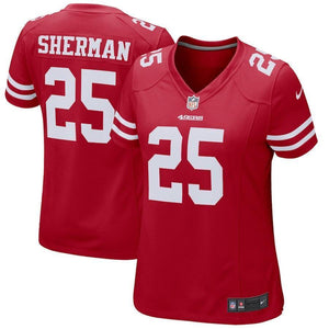 Richard Sherman San Francisco 49ers Women's Game Jersey– Scarlet 2018/2019