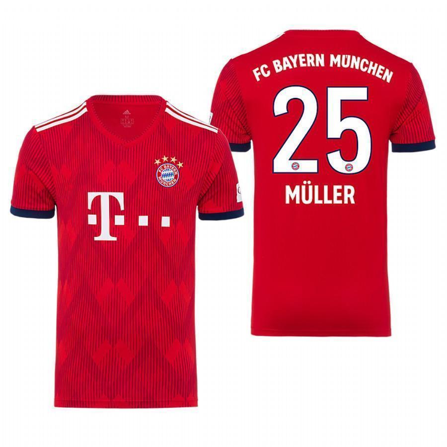 Thomas Muller Bayern Munich Home Jersey 2018/19