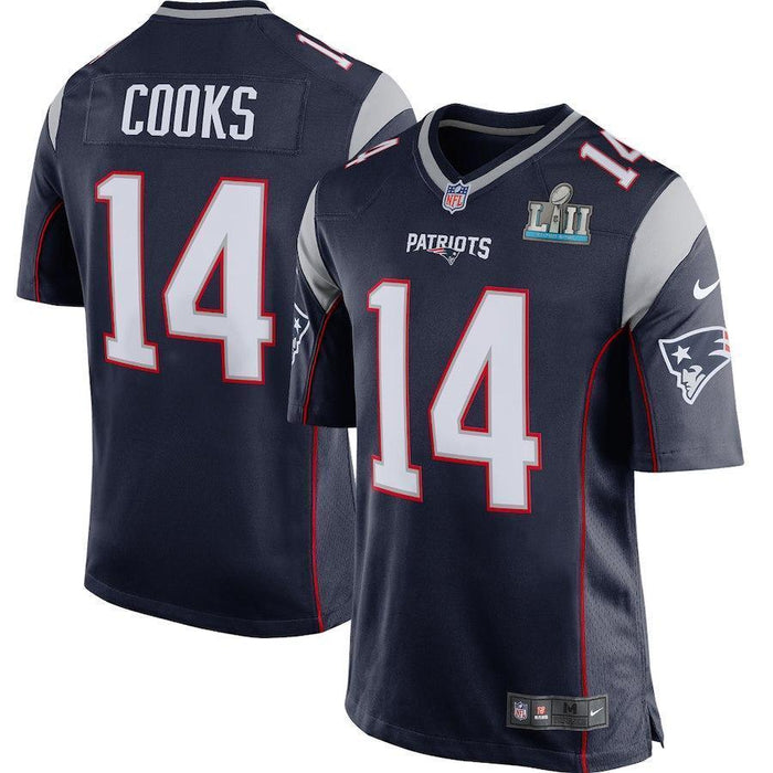 Brandin Cooks New England Patriots Navy Super Bowl LII Bound Game Jersey 2019