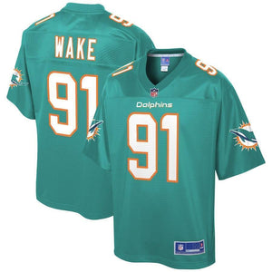 Cameron Wake Miami Dolphins Pro Line Team Player Jersey – Aqua 2018/2019