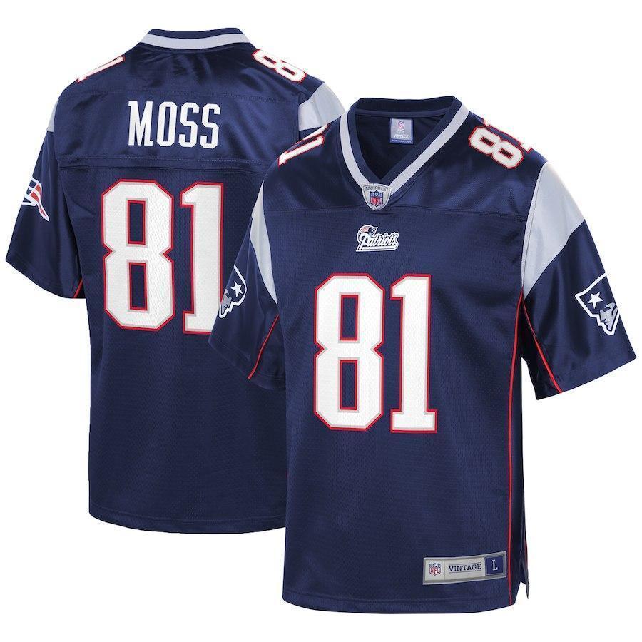 Randy Moss New England Patriots Pro Line Retired Player Jersey – Navy 2018/2019