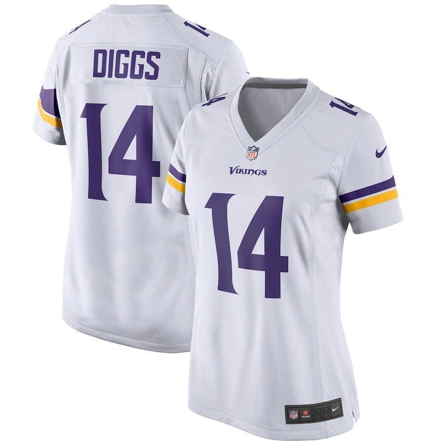 Stefon Diggs Minnesota Vikings Women's Game Jersey - White 2018/2019