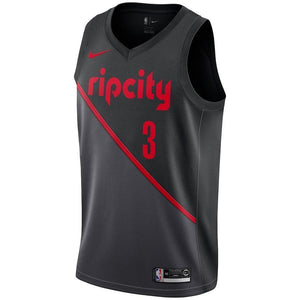 C.J. McCollum Portland Trail Blazers Black Swingman City Edition Jersey 2018 - 2019