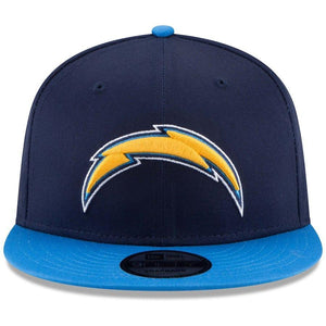New Era Los Angeles Chargers Navy/Powder Blue Baycik 9FIFTY Adjustable Snapback Hat