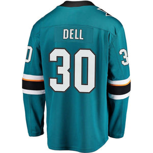 Aaron Dell San Jose Sharks Player Swingman Jersey