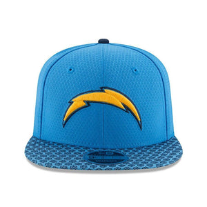 New Era Los Angeles Chargers Powder Blue 2017 Sideline Official 9FIFTY Snapback Hat