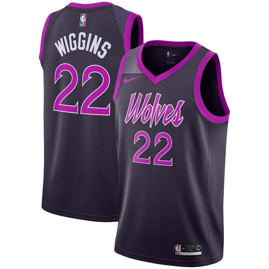 Andrew Wiggins Minnesota Timberwolves Purple Swingman City Edition Jersey 2018 - 2019