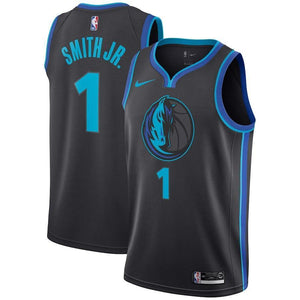 Dennis Smith Dallas Mavericks Anthracite Swingman City Edition Jersey 2018 - 2019