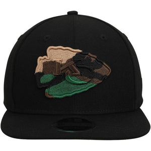 New Era Kansas City Chiefs Black Camo Capped 9FIFTY Adjustable Hat