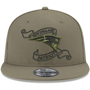 New Era New England Patriots Olive Crafted in the USA 9FIFTY Adjustable Hat