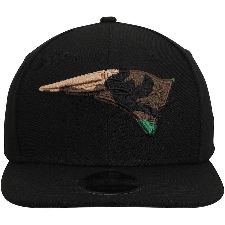 New Era New England Patriots Black Camo Capped 9FIFTY Adjustable Hat