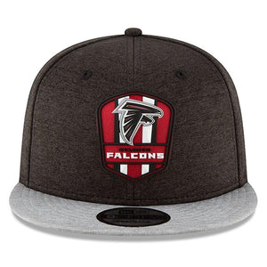 New Era Atlanta Falcons Black/Heather Gray 2018 NFL Sideline Road Official 9FIFTY Snapback Adjustable Hat